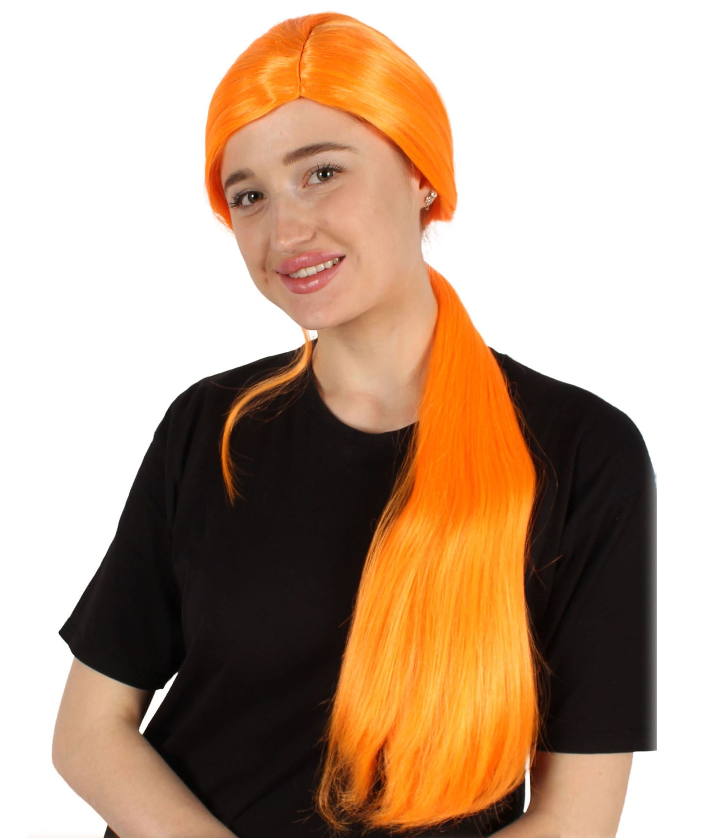 Orange Premium Celebrity Wig