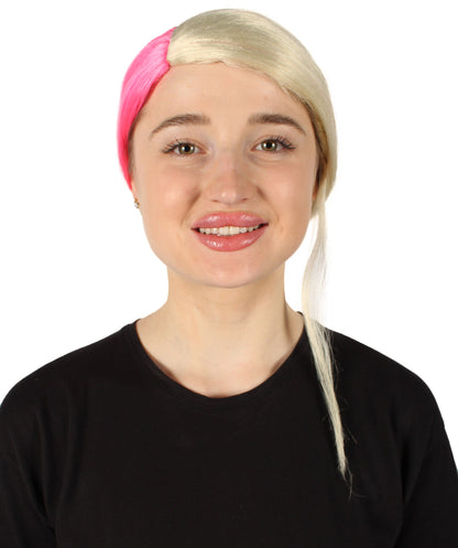 Blonde/Pink Premium Celebrity Wig