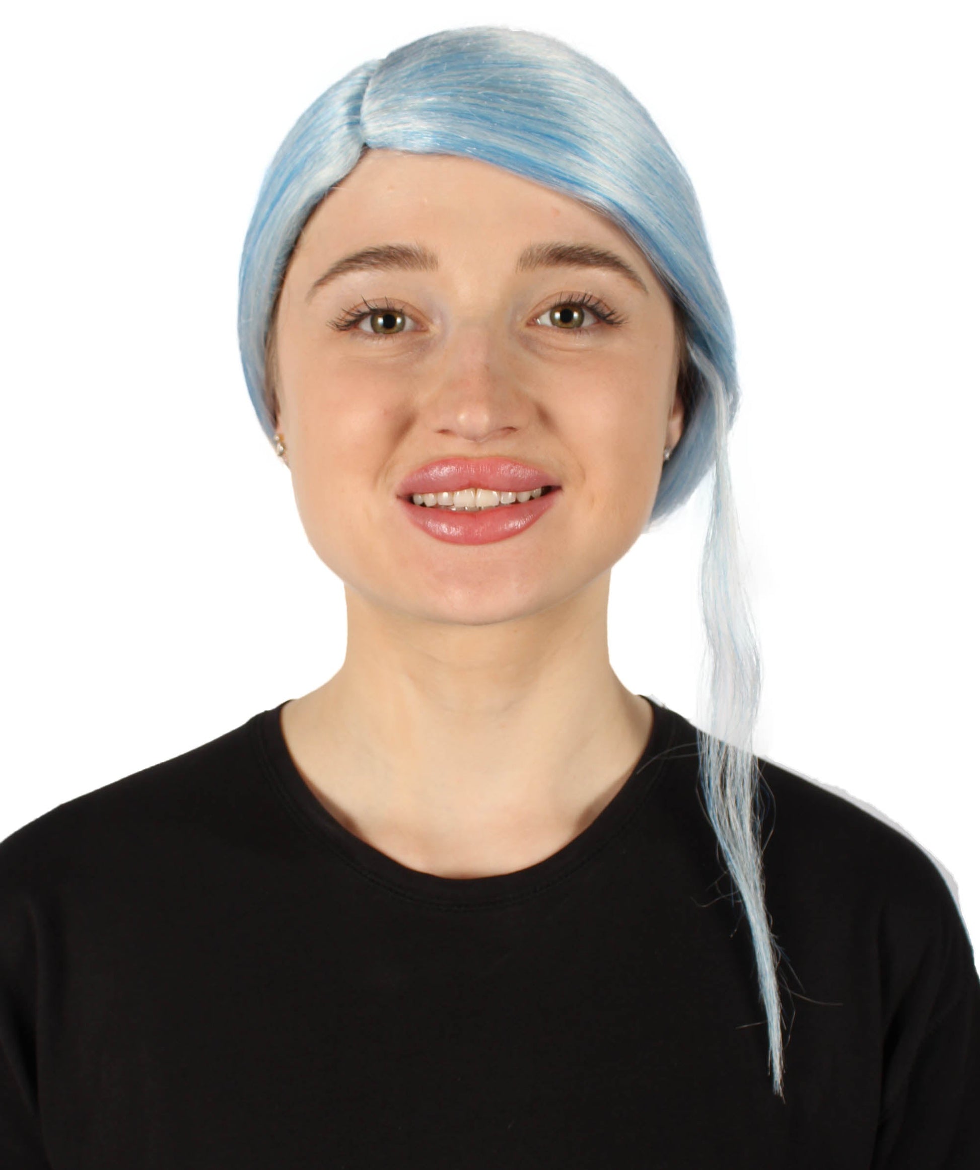 Ice Blue Blend Premium Celebrity Wig