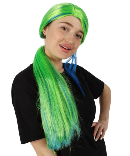 Green Ombre Premium Celebrity Wig