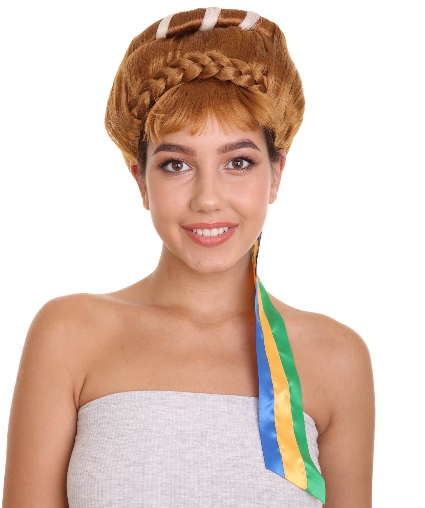 Womens Fantasy Wig | Brown  TV/Movie Wig | Premium Breathable Capless Cap