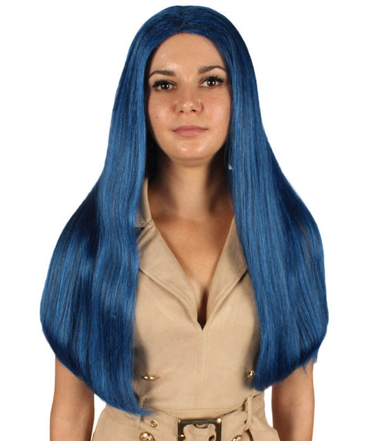 Fantasy Long Blue Wig