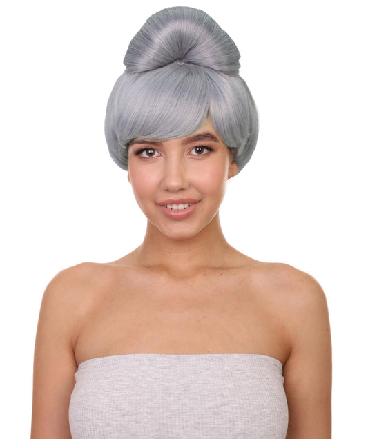 Dark Grey TV/ Movie Bun Wig