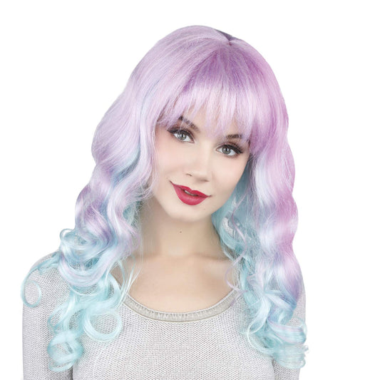 Length Trendy Pastel Ombre Wig