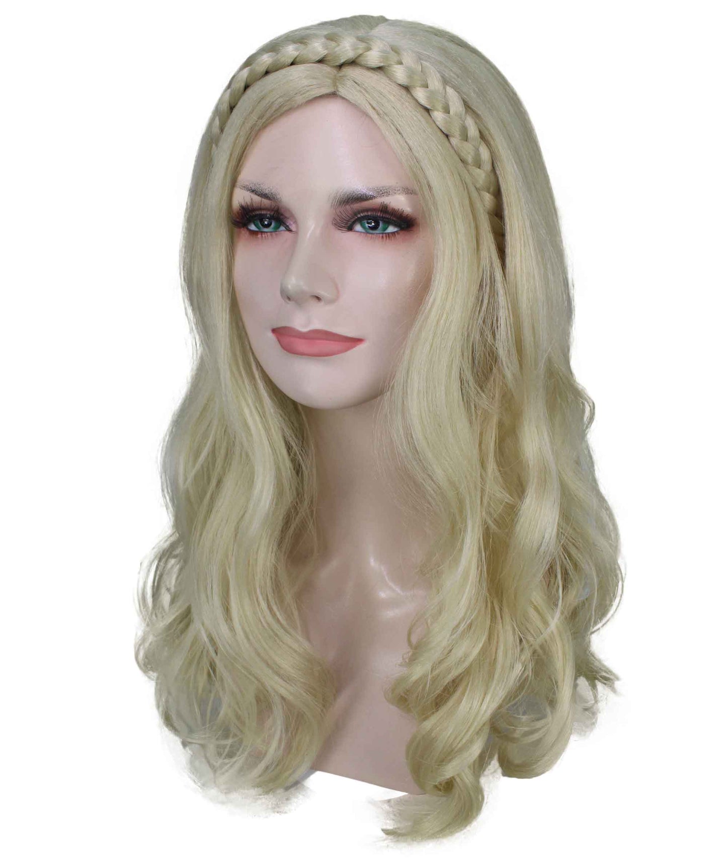 Blonde Earth Angel Wavy Medium Length Trendy Wig