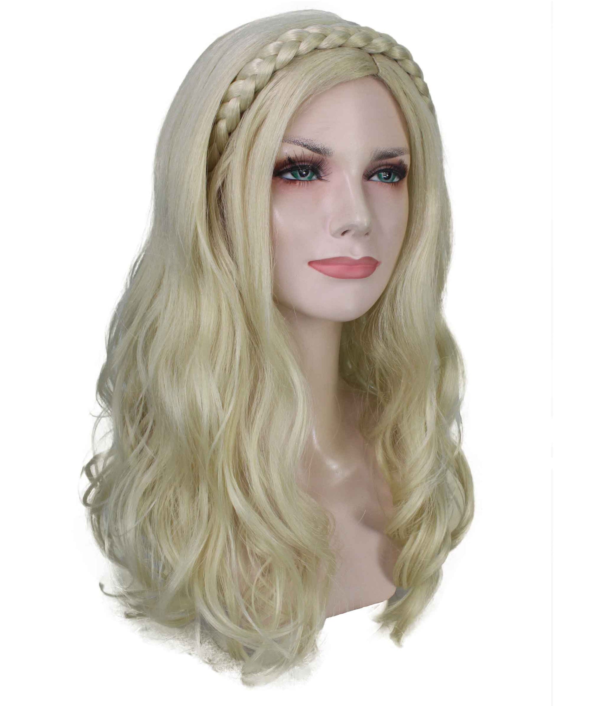 Blonde Earth Angel Wavy Medium Length Trendy Wig