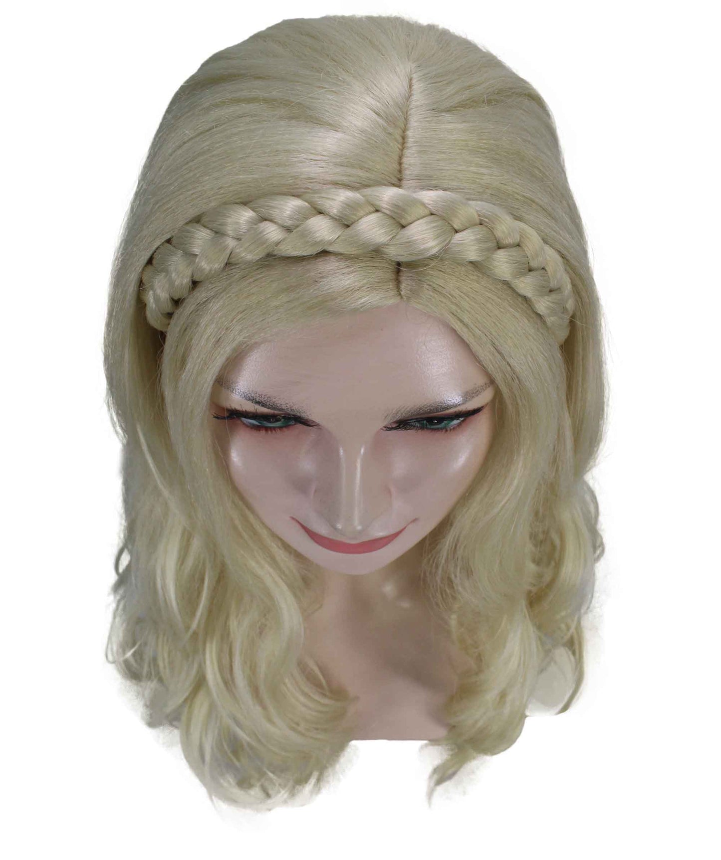 Blonde Earth Angel Wavy Medium Length Trendy Wig