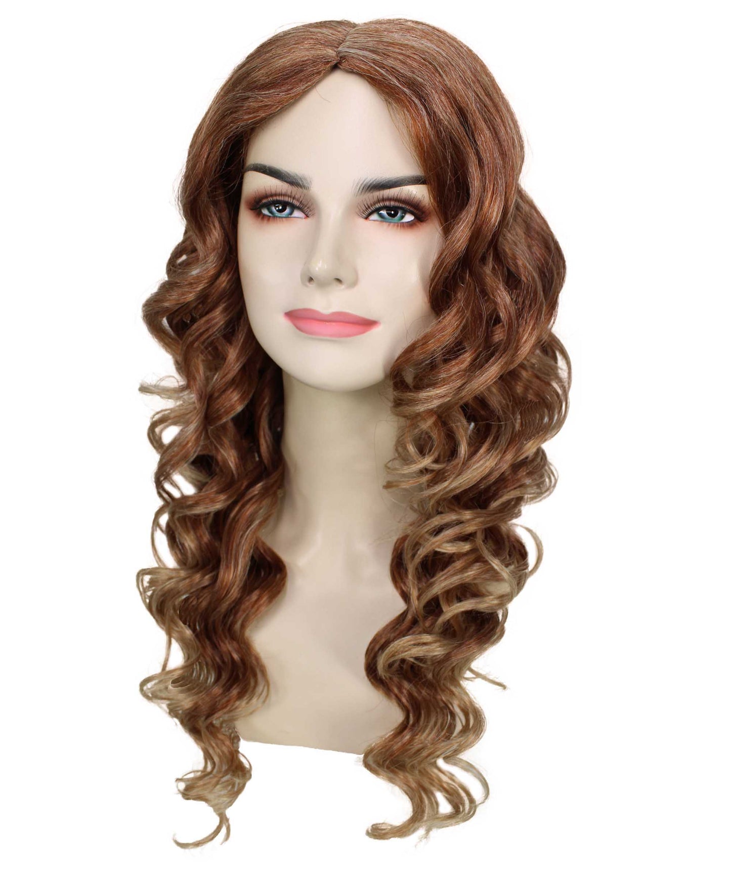 Brown Color Wavy Shoulder Length Trendy Ombre Alice Wig