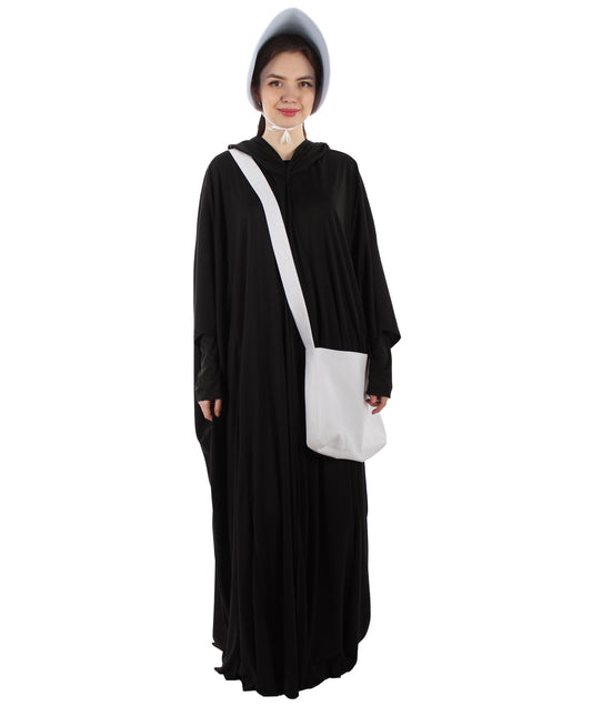 Women's Handmaid Full Set 5 Pc Costume | Black Fancy Costume
