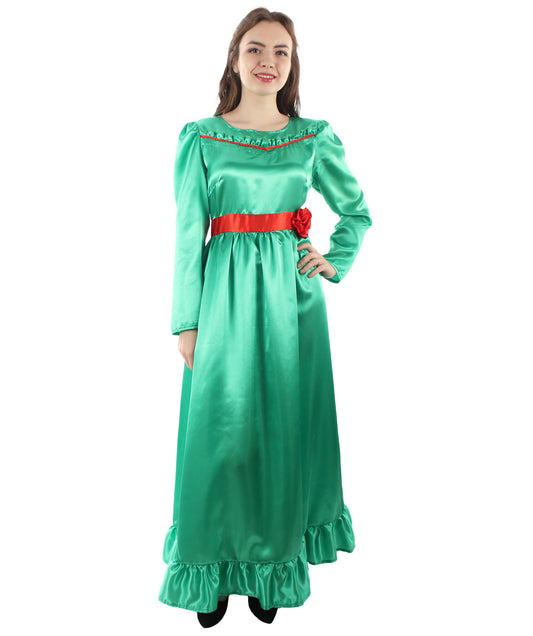 Green Evil Doll Long Maxi Dress