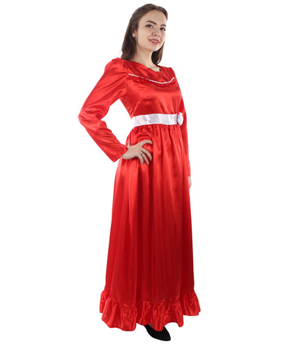 Red Evil Doll Long Maxi Dress