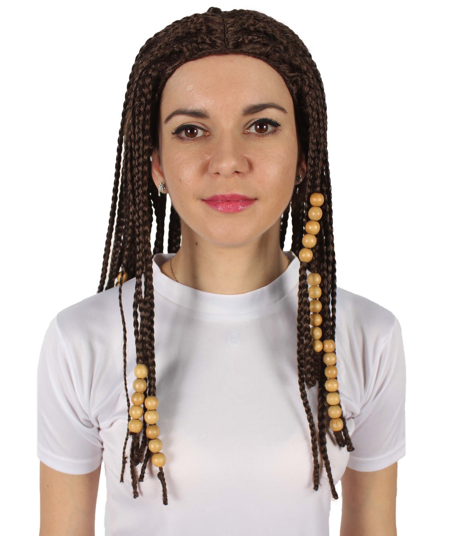 Women's Humanoid Blue Princes Brown Braided Wig