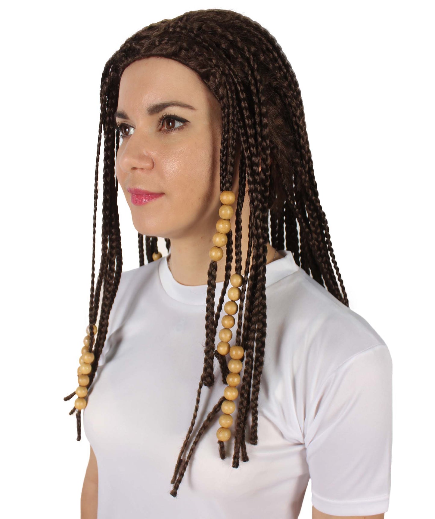 Women's Humanoid Blue Princes Brown Braided Wig