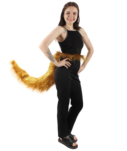 Gold Fluffy Bushy Animal Tail