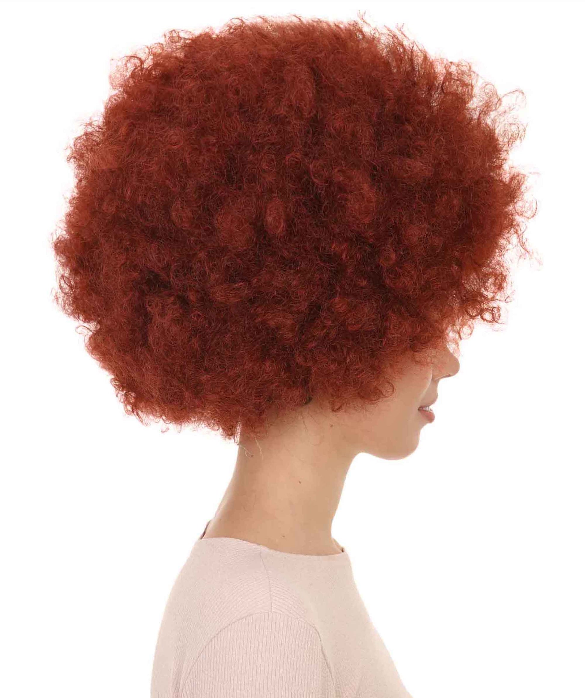 Auburn short afro wigs