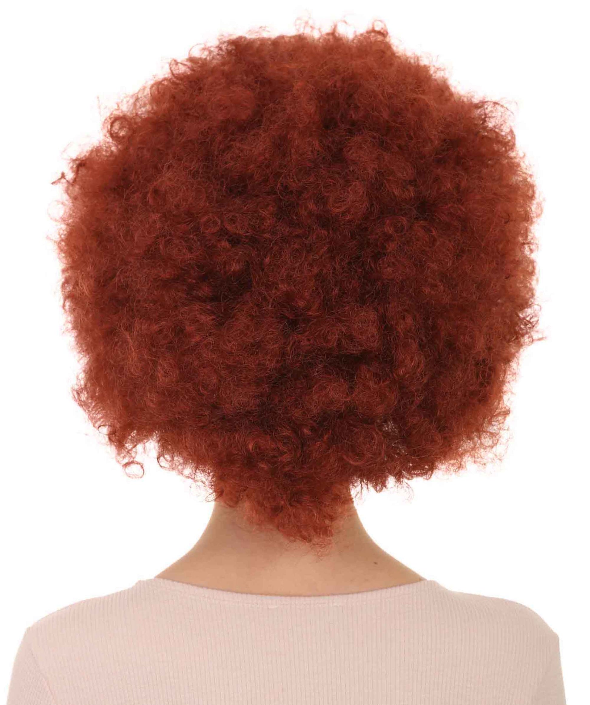 Auburn short afro wigs