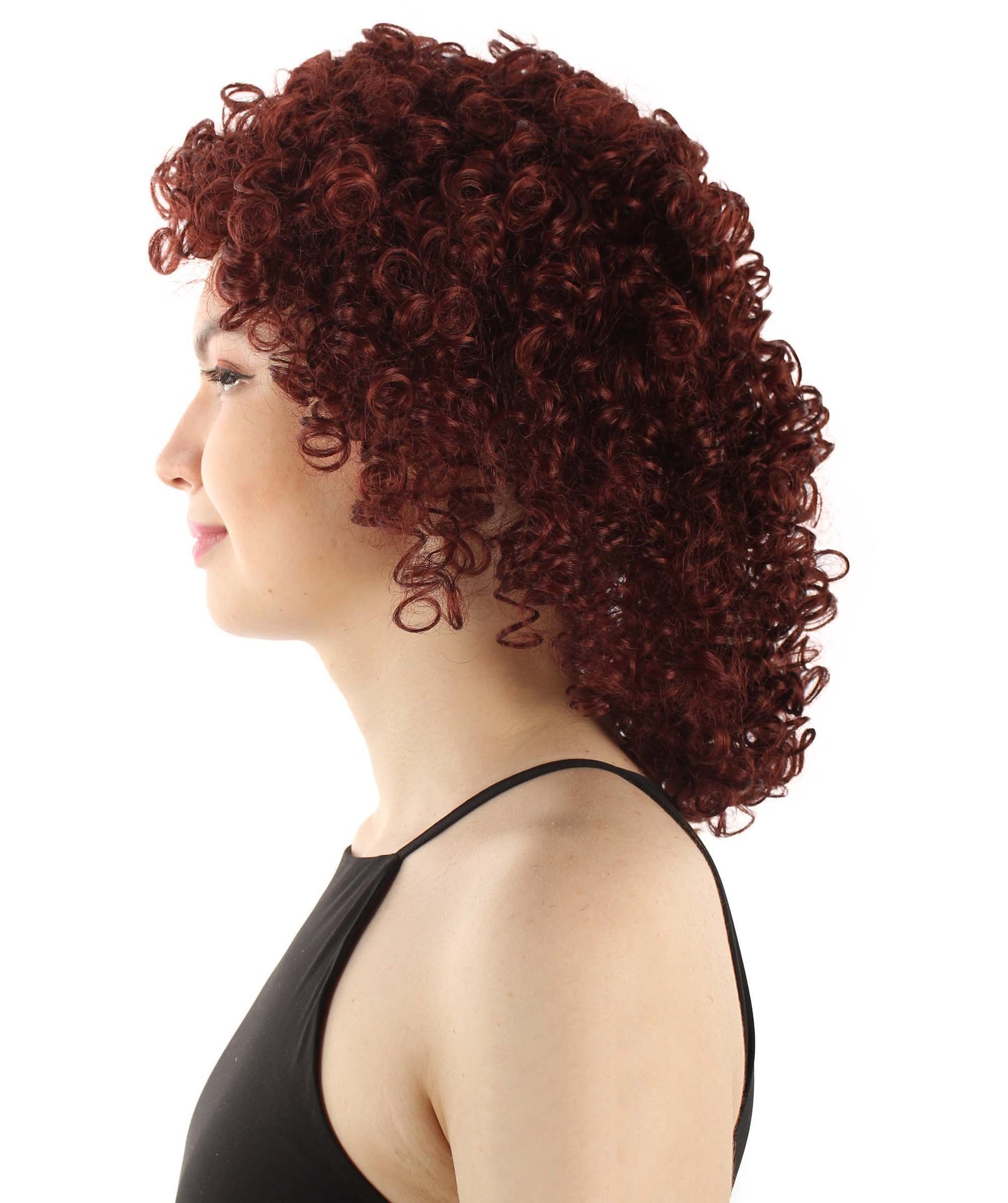 Dark Brown Women's Royalty Queen Curly Wig