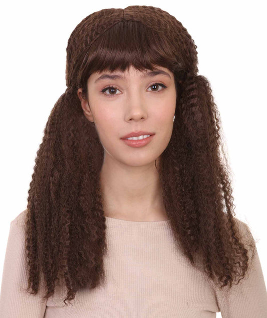 Dark Brown Women's Doll Ponytail Wig