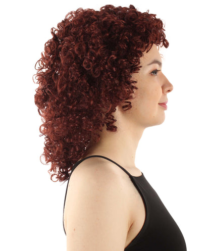 Dark Brown Women's Royalty Queen Curly Wig