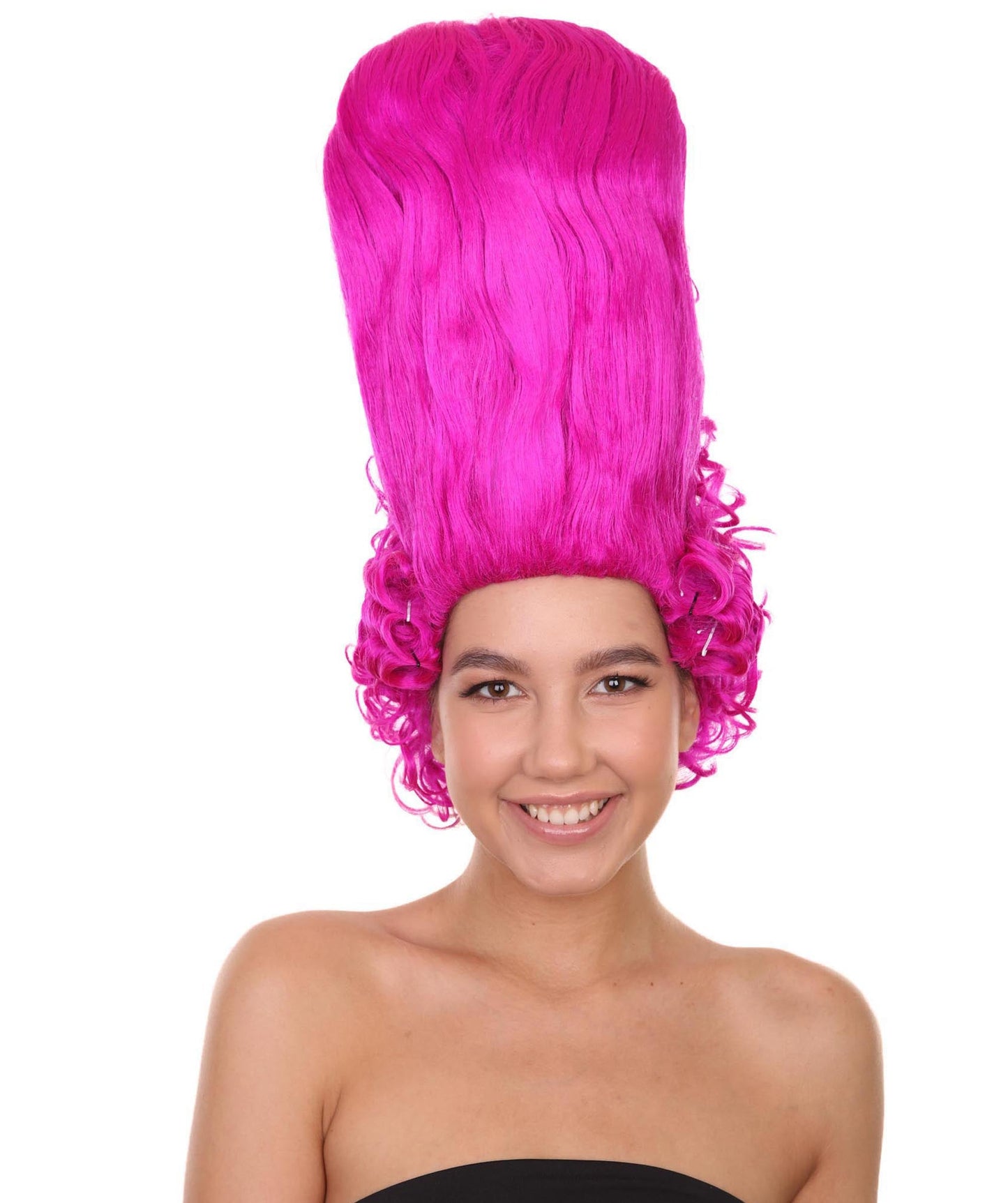 Fuchsia Rococo Updo Wig