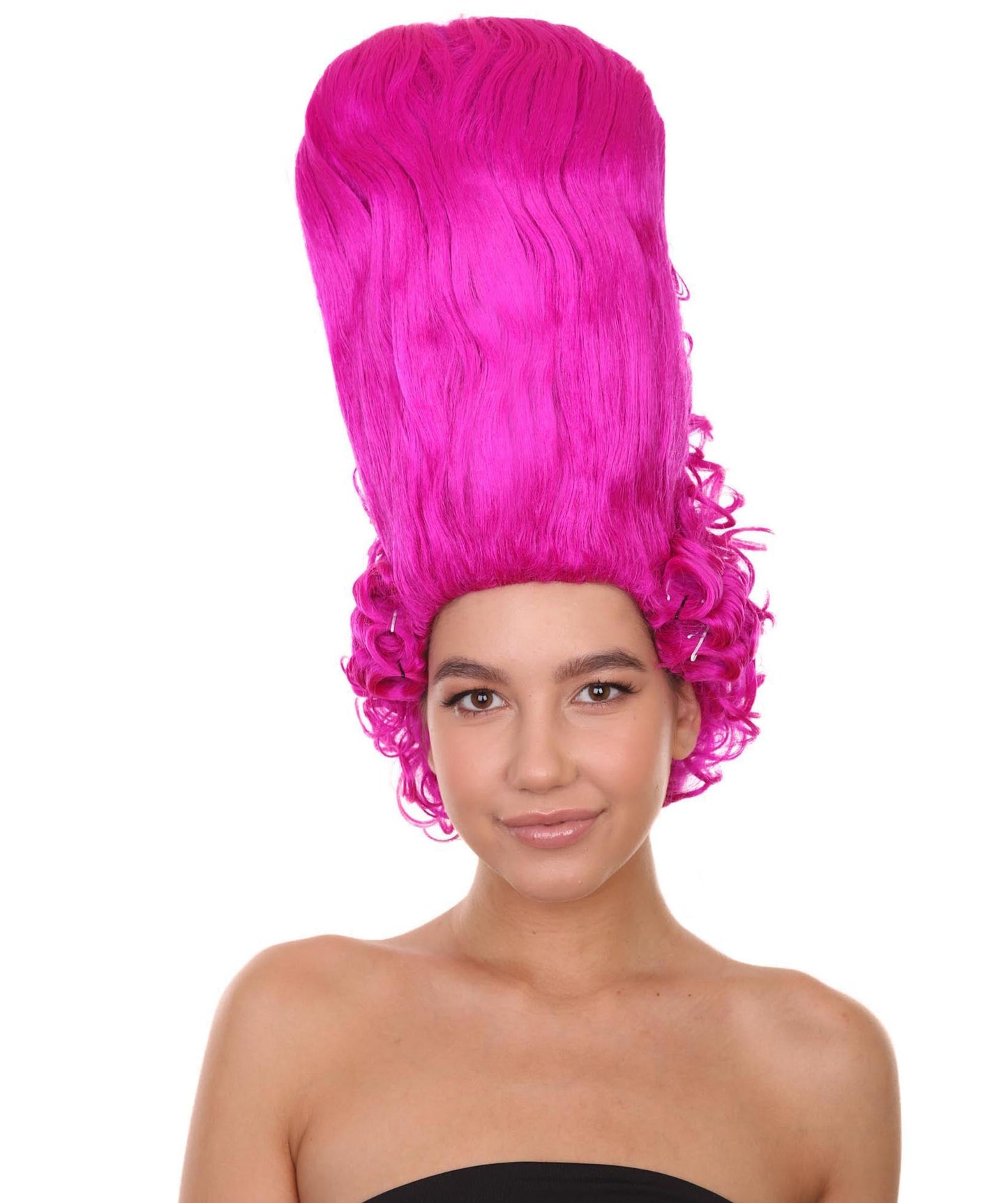 Fuchsia Rococo Updo Wig