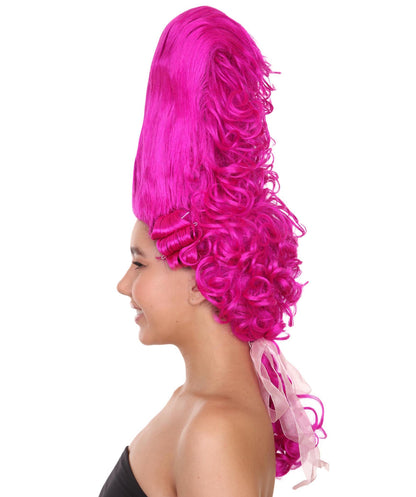 Fuchsia Rococo Updo Wig