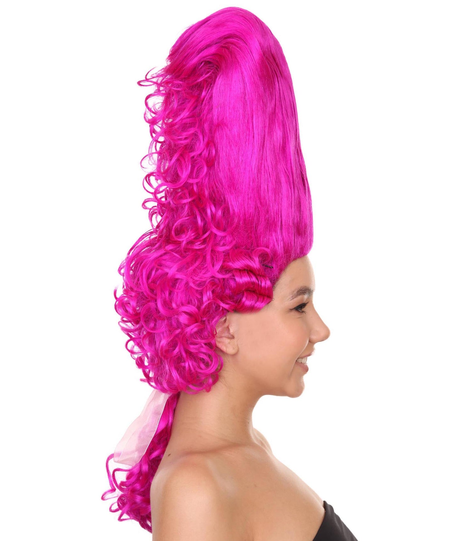 Fuchsia Rococo Updo Wig