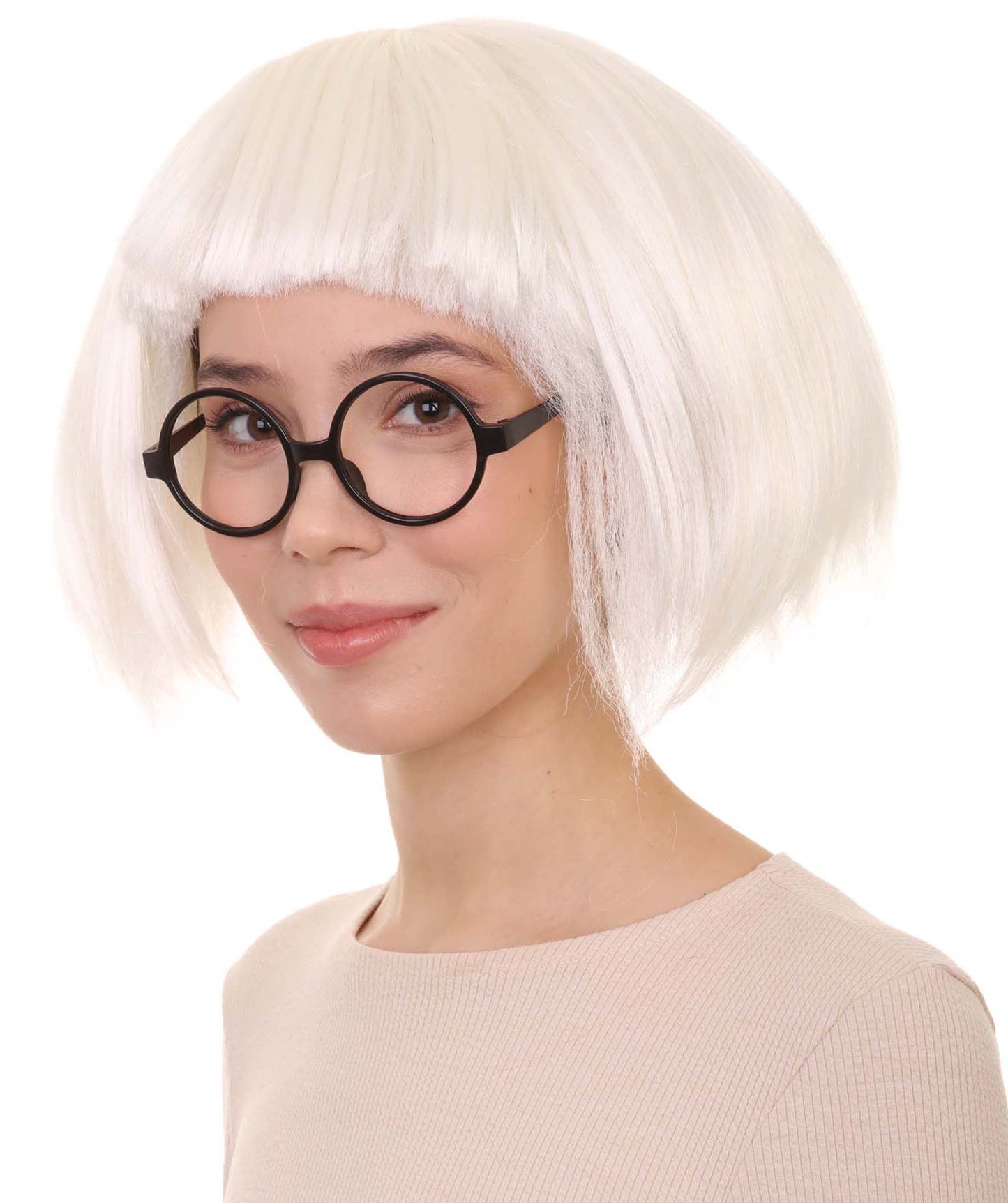 White Fashion Edna Multiple Colors Bob Wig