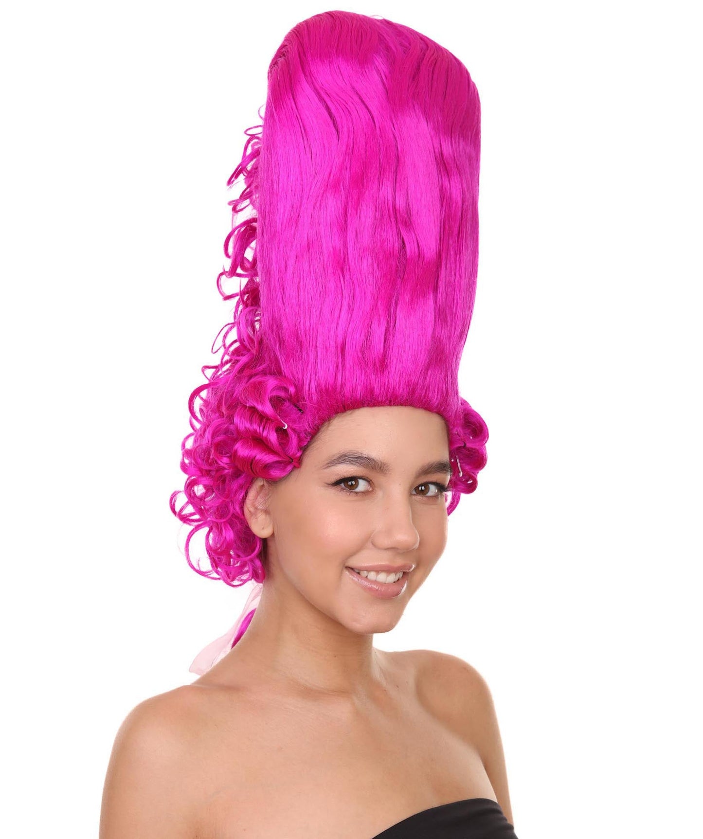 Fuchsia Rococo Updo Wig