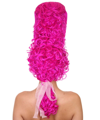 Fuchsia Rococo Updo Wig