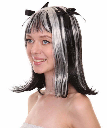 Ghostly Zombie Black and Grey Wig