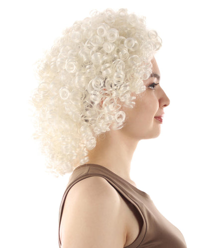 White Women's Royalty Queen Curly Wig