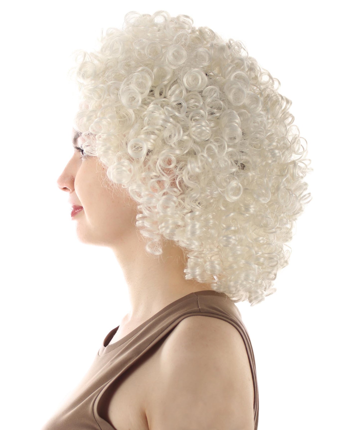 White Women's Royalty Queen Curly Wig