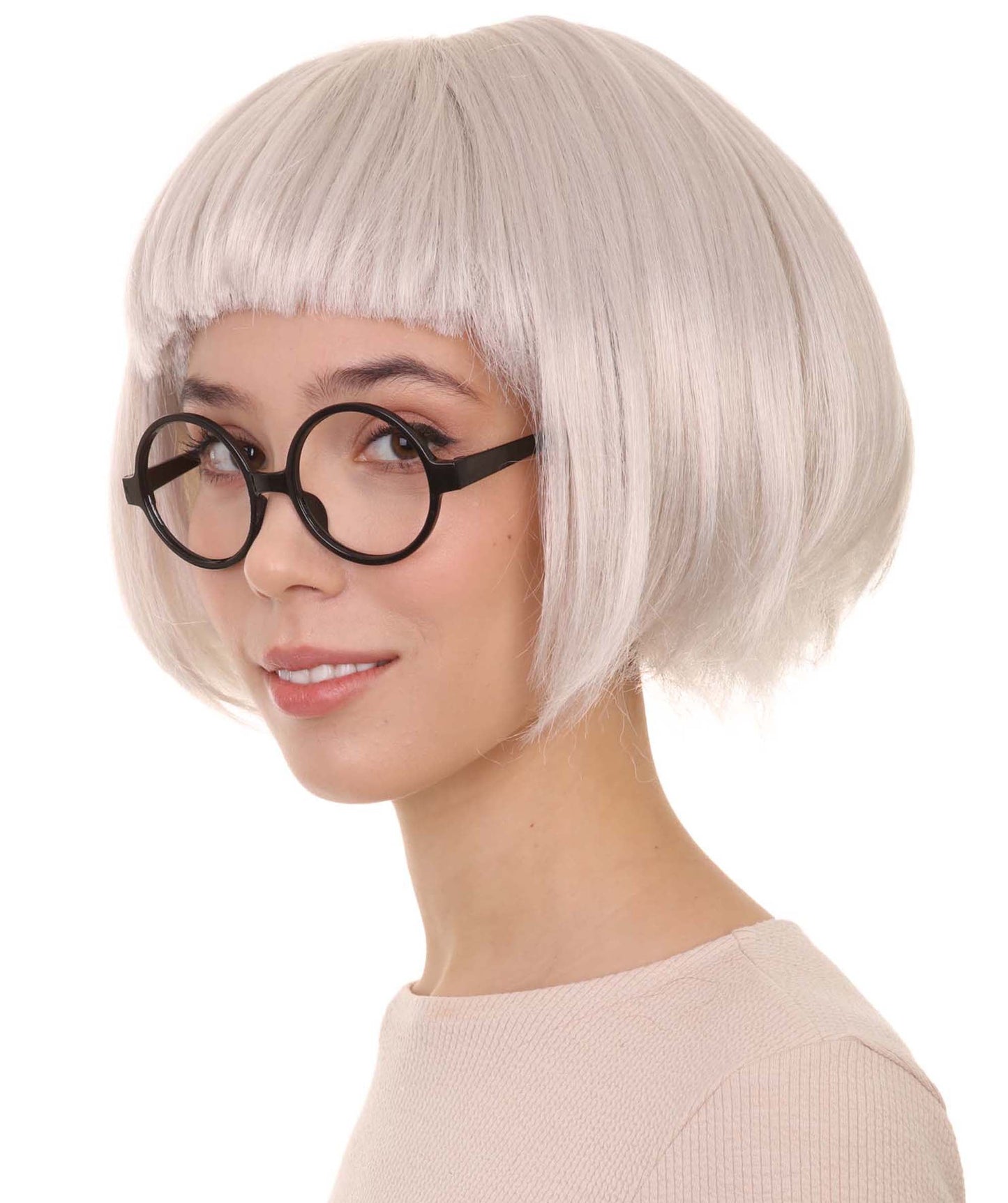 Grey  Fashion Edna Multiple Colors Bob Wig