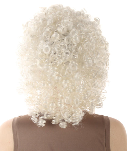 White Women's Royalty Queen Curly Wig