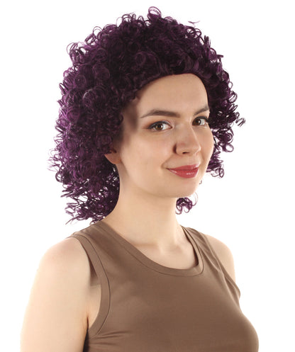 Dark Purple Women's Royalty Queen Curly Wig