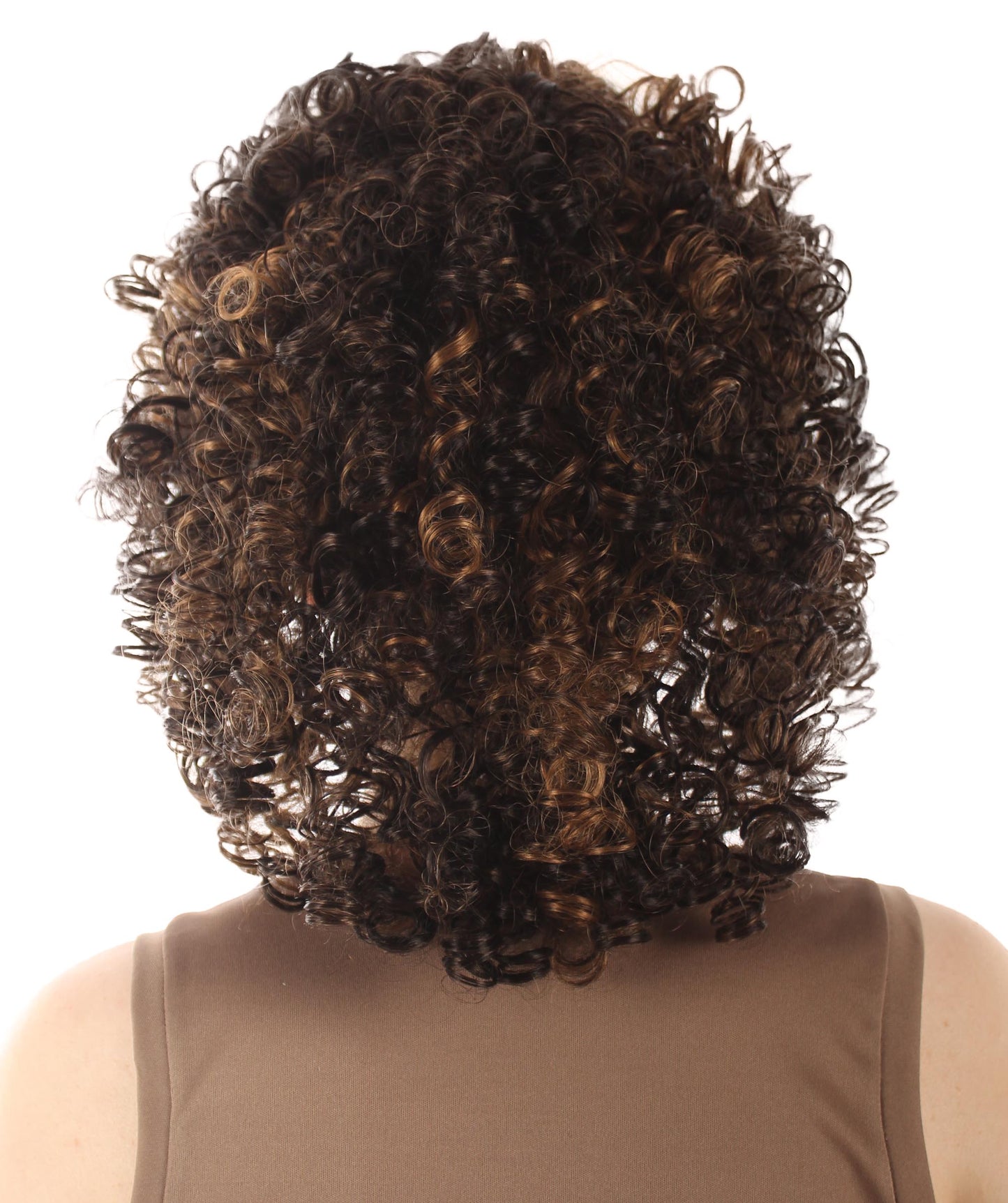 Auburn Blonde Women's Royalty Queen Curly Wig