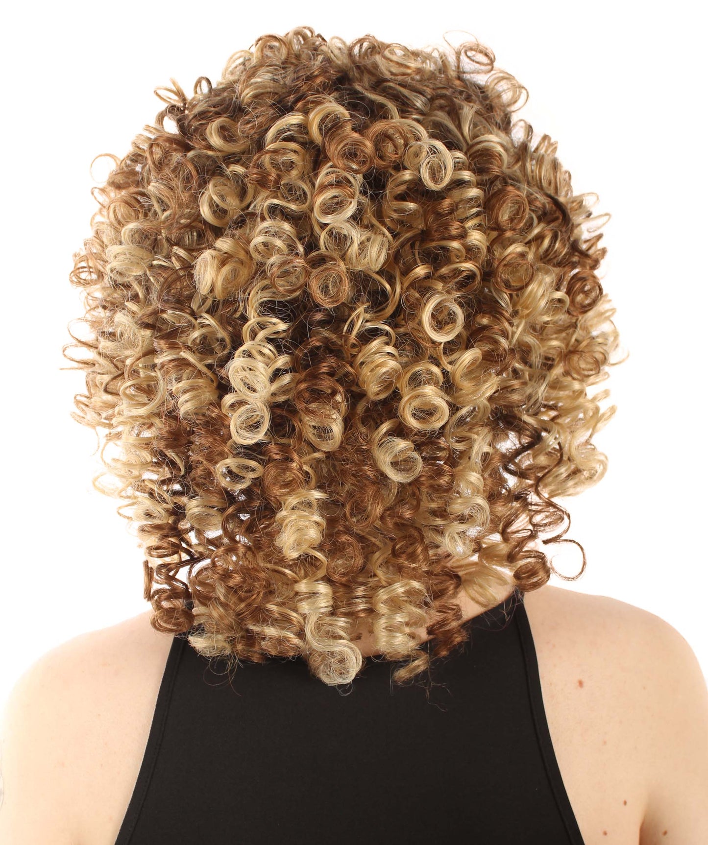 Mixed Blonde Women's Royalty Queen Curly Wig