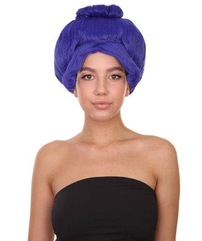 Blue Troll Grandma Wig