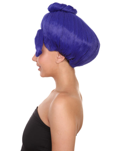 Blue Troll Grandma Wig