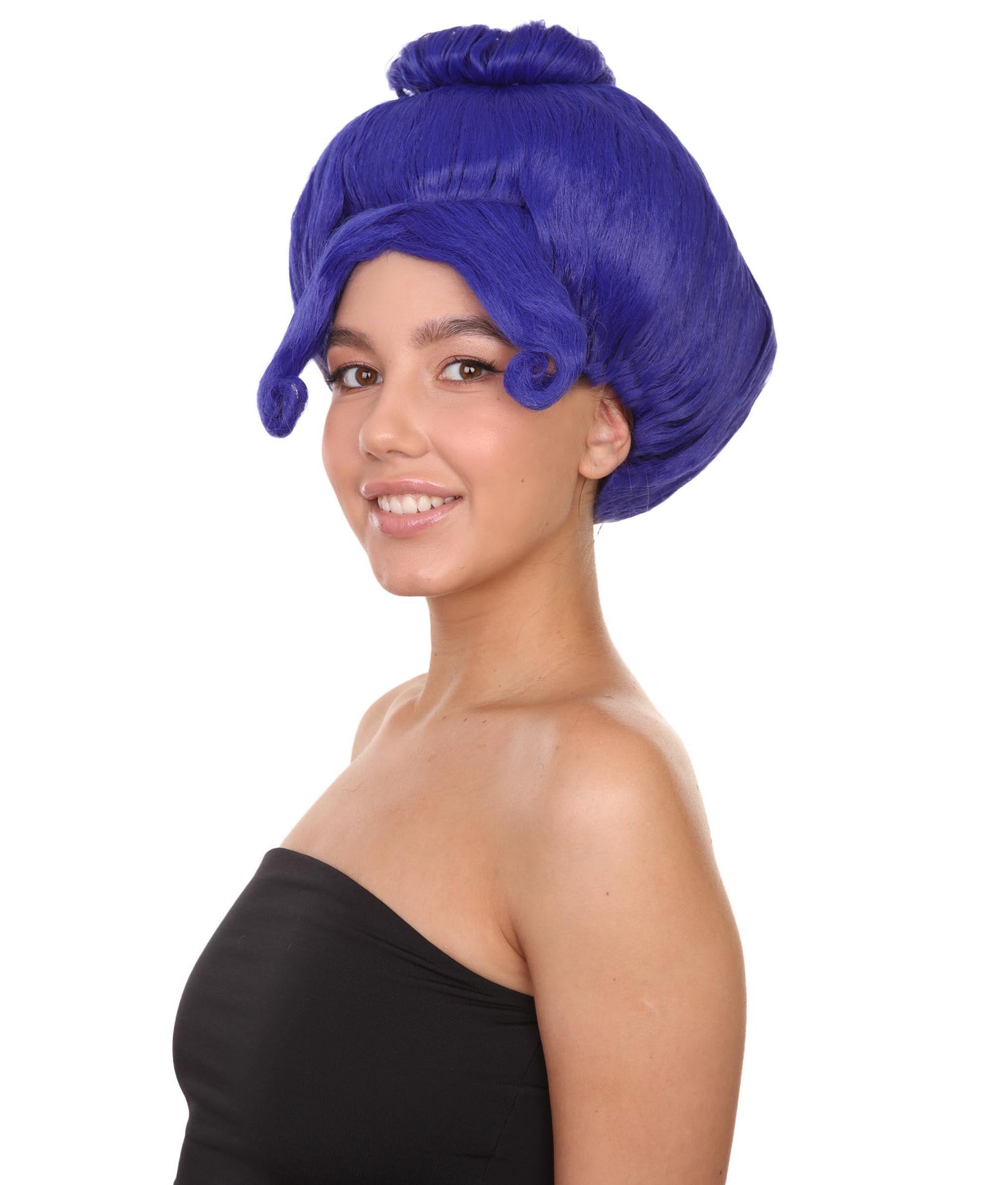 Blue Troll Grandma Wig