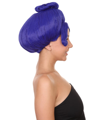 Blue Troll Grandma Wig