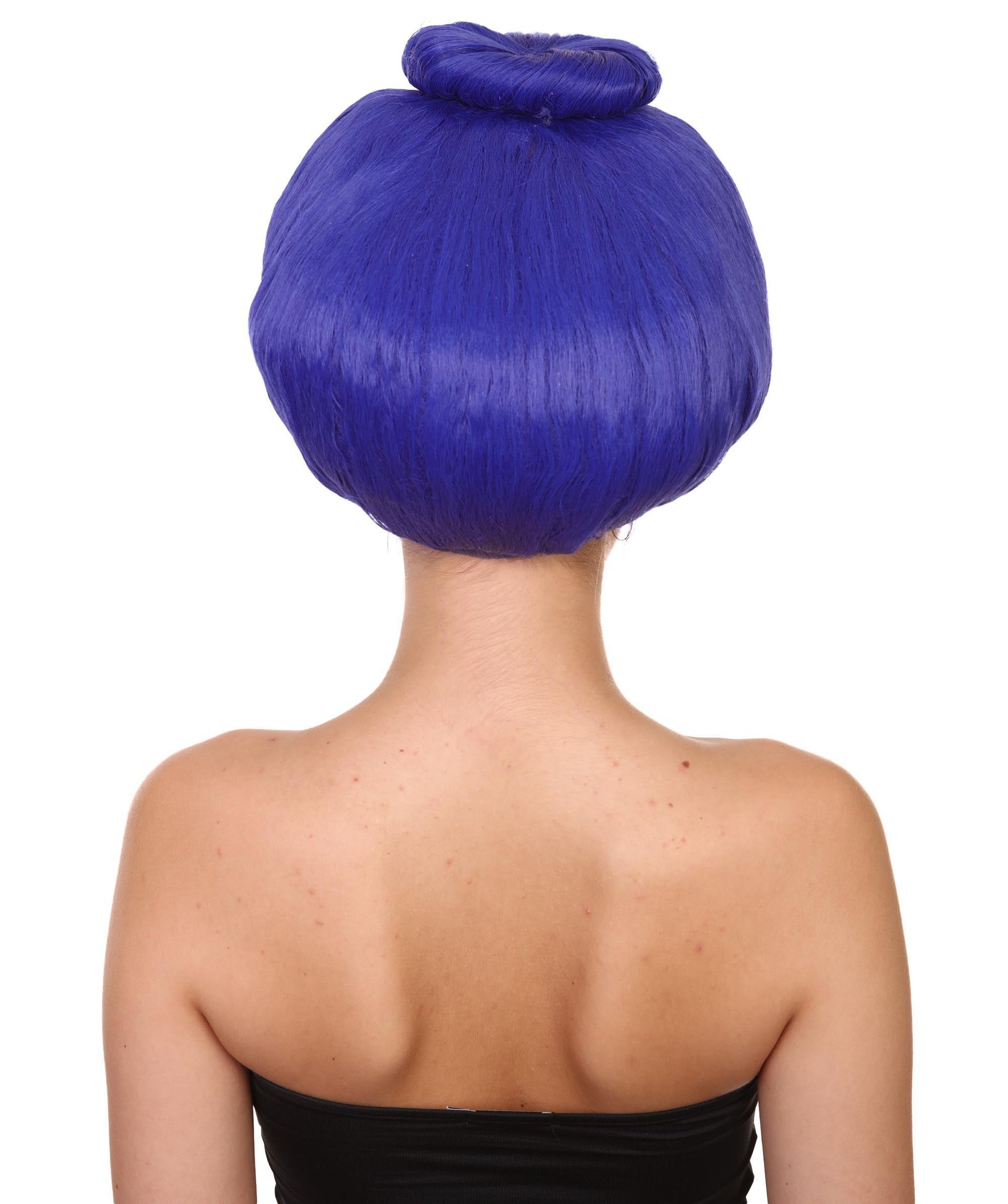 Blue Troll Grandma Wig