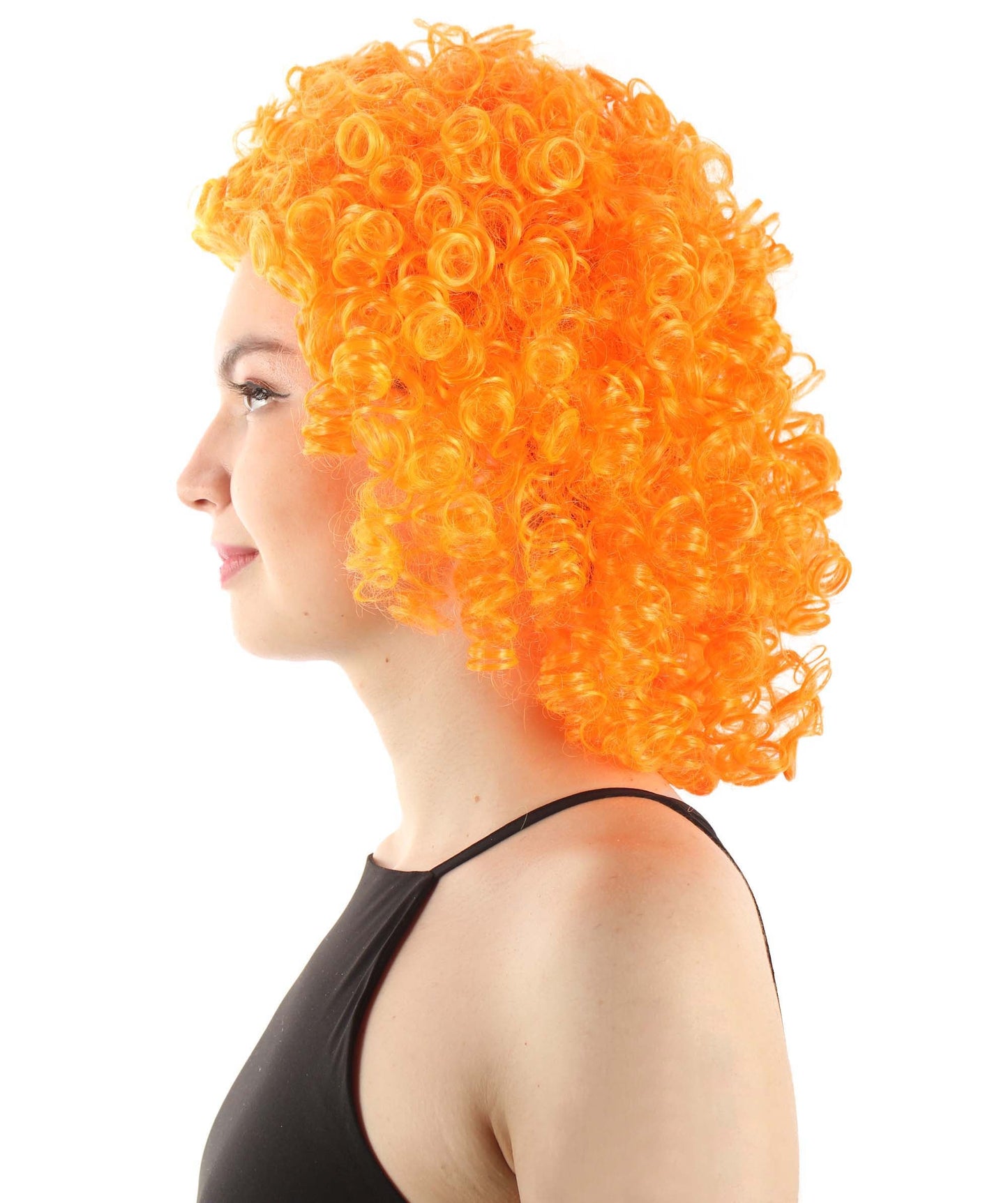 Orange Women's Royalty Queen Curly Wig