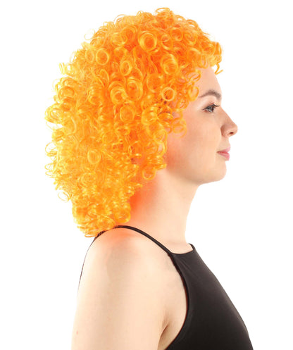 Orange Women's Royalty Queen Curly Wig