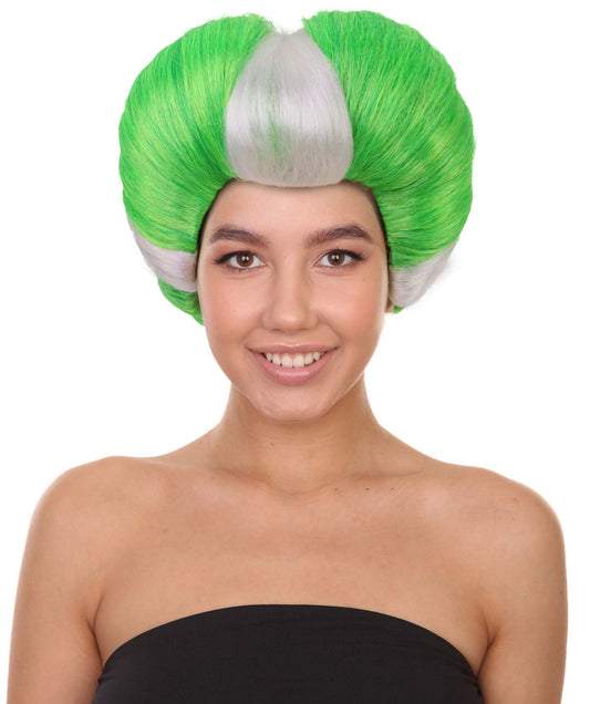 Green and silver Evil Stepmother Heart-shaped Pompadour