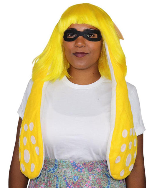 Yellow Inkling girl Wig