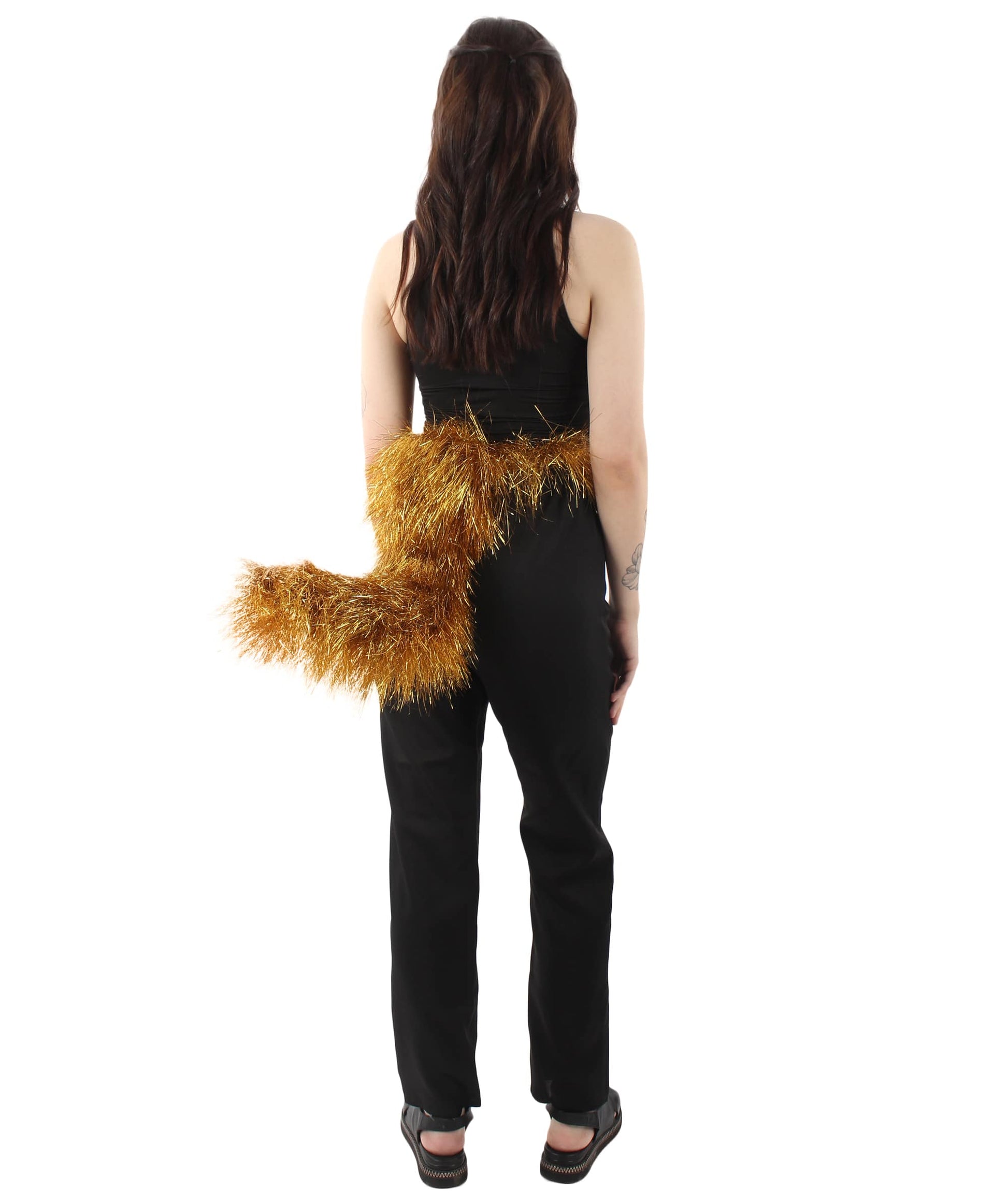 Gold Fluffy Bushy Animal Tail