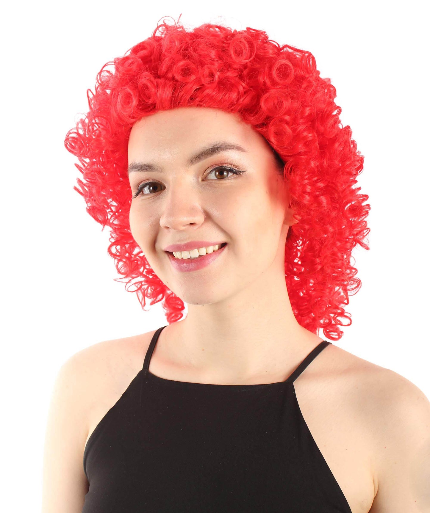 Red Women's Royalty Queen Curly Wig