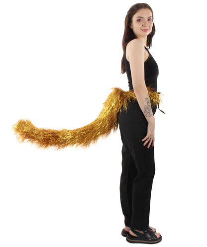 Gold Fluffy Bushy Animal Tail